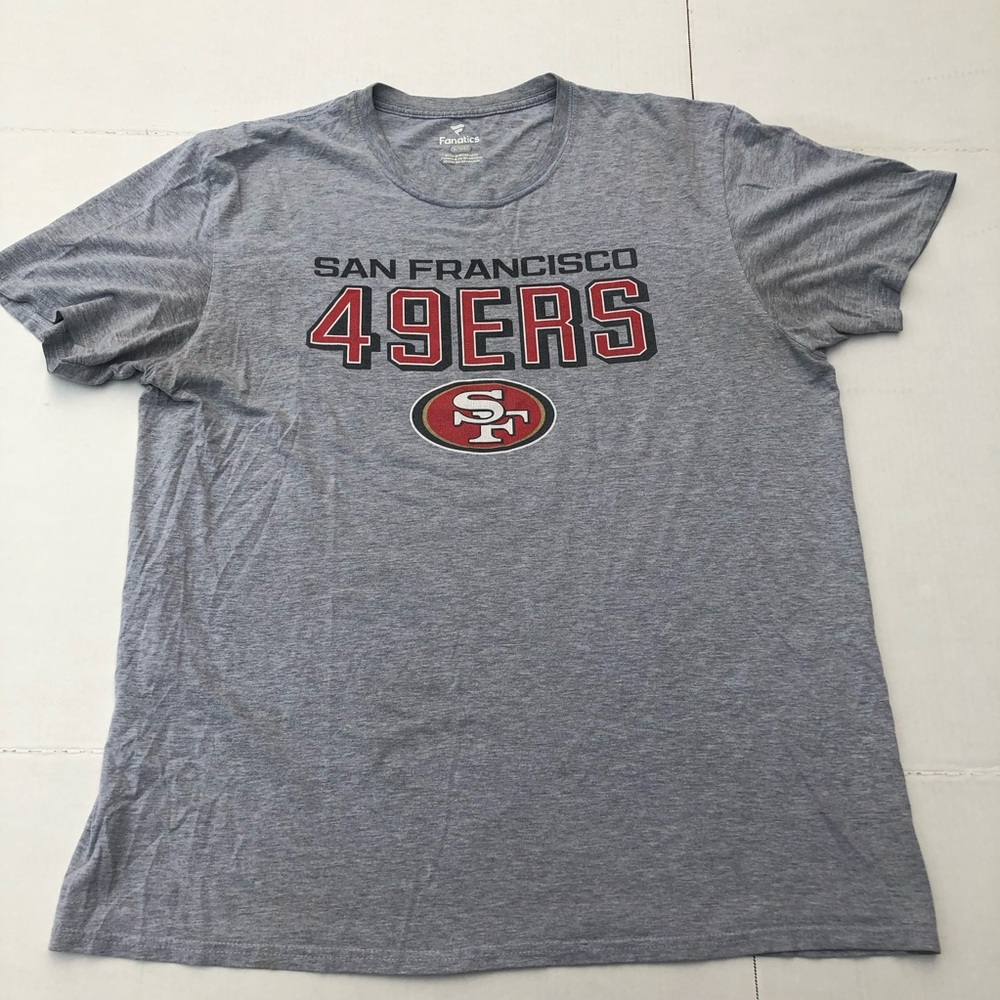 San Francisco 49ers Gray Short Sleeve Crewneck T-Shirt